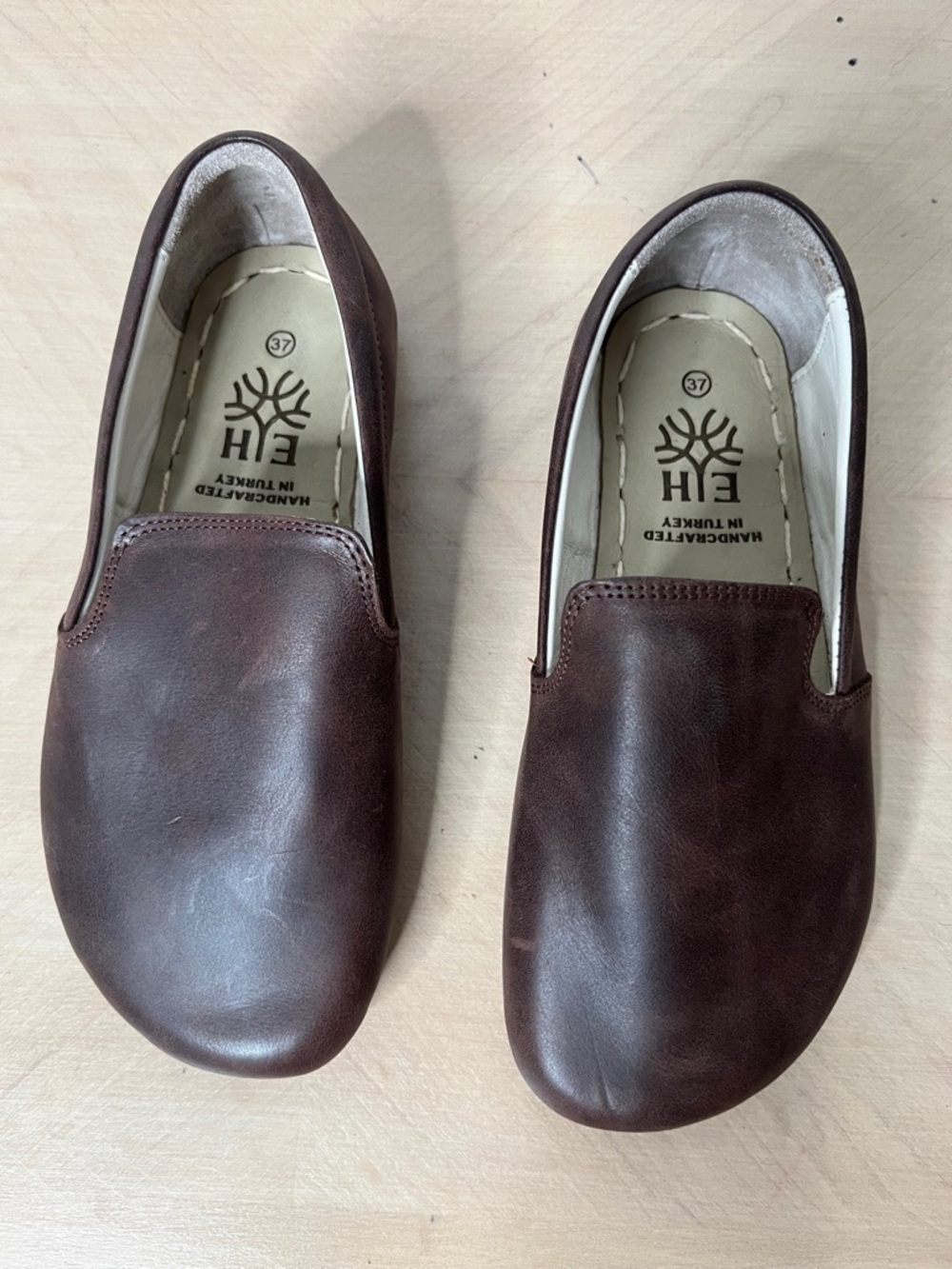 Earthing Harmony Grounding & Earthing Barefoot Slip-On Shoes Brown Leather EU 37 - Picture 2 of 6